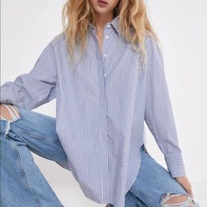 Zara Striped Button Up
